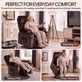 thumbnail image 7 of 26in Oversized Lift Chair for Elderly, LEGAHOME Large Power Lift Recliner Chair with Massage and Heat, Massage Recliner Chair for Big and Tall Adults, with Infinite Position and Side Pocket, Brown, 7 of 7