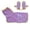 A004- Purple, variant on Pet Drying & Grooming Kit, Blue Xs Dog Bath Towel, Microfiber Fast Drying Dog Robe, Hooded Dog Towel for Small Dogs, Ultra Absorbent Quick Dry Design Includes 2 Matching Dog Bath