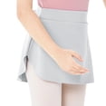 thumbnail image 4 of Vividxx Girls Dance Skirt Ballet Practice Wrap Side Slit Elastic Waist Shaping Tutu For Performance And Class Cute Vacation, 4 of 5