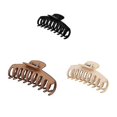 thumbnail image 2 of 10 Pcs Grandes Pinces à Cheveux pour Cheveux Épais, Pinces à Cheveux pour Filles, Grandes Pinces à Cheveux pour Cheveux Fins, Pinces à Cheveux Mates Blanches, 2 of 5