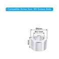 thumbnail image 2 of M3 Aluminum Spacers, 10 Pcs Metal Spacer Aluminum 3.1mm ID x 6mm OD x 4mm L Aluminum Spacer Screw Standoff Round, 2 of 5
