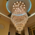 thumbnail image 5 of Modern Large Luxury Crystal Chandelier Lighting 18-Lights Raindrop Ceiling Light Luxury Chandelier Light Rain Drop Crystal Pendant Fixture Foyer Flush Mount Lamp, 5 of 9