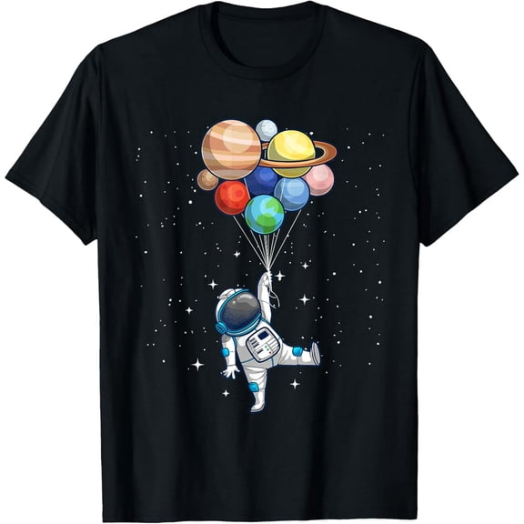 Space Themed For Men Women Outer Space Moon Galaxy Astronaut T-Shirt