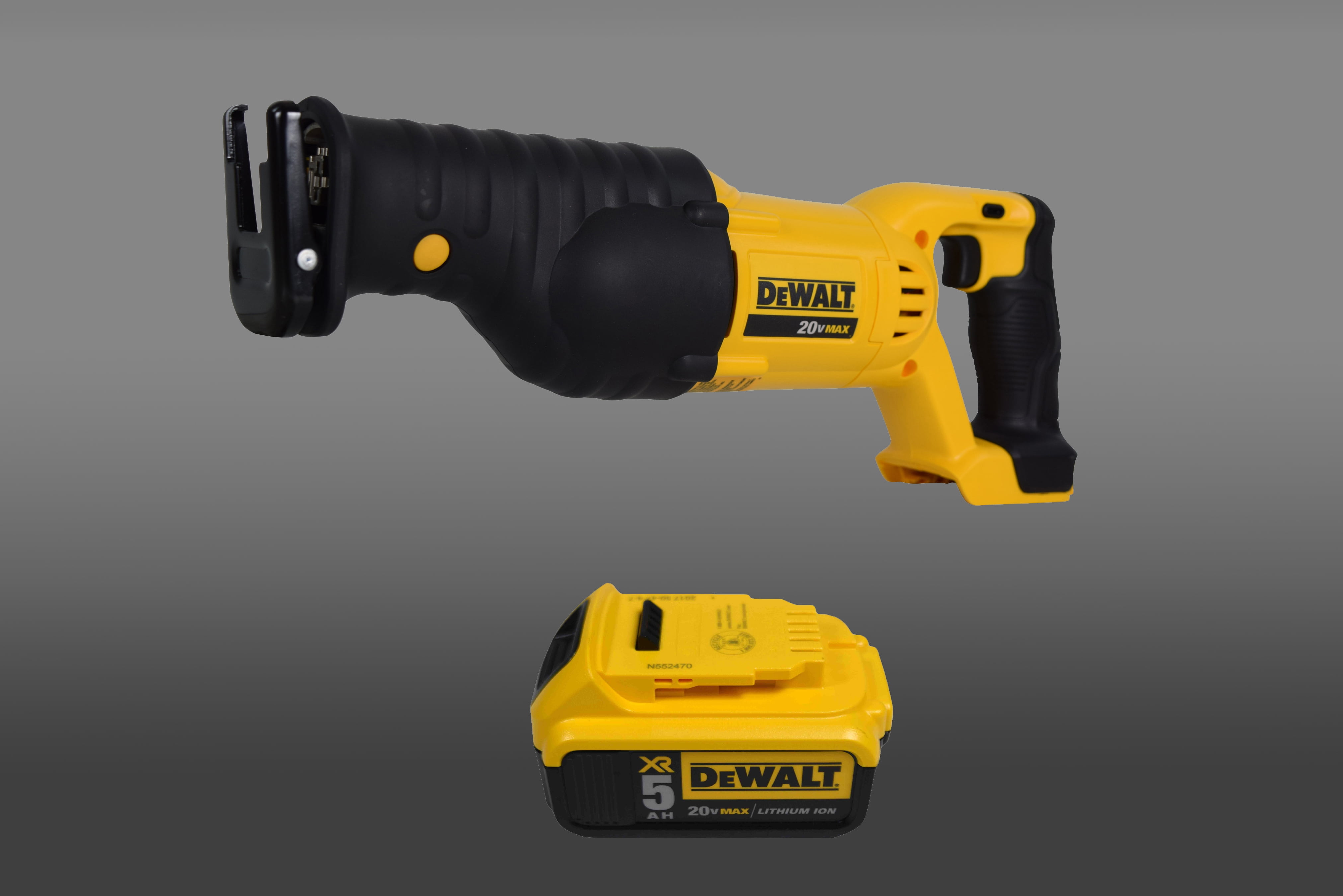DeWALT Max 20V Cordless Reciprocating Saw DCS380 with 5Ah Battery