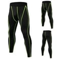 thumbnail image 2 of pxiakgy pants for men men's solid pant line design fitness running training pants breathable quickdrying pants stretch tights trouser green + xxl, 2 of 4