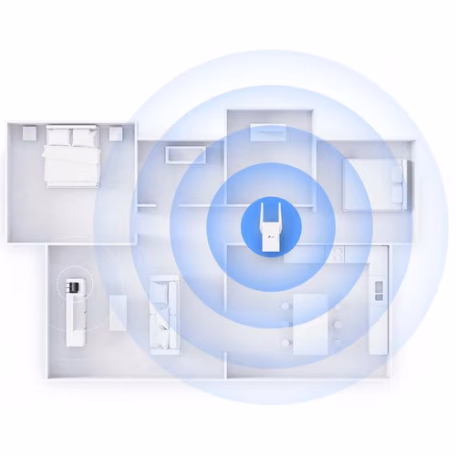 thumbnail image 3 of TP-Link RE705X Dual Band IEEE 802.11ax 2.91 Gbit/s Wireless Range Extender - 2.40 GHz, 5 GHz - 2 x External Antenna(s) - External - MIMO Technology - 1 x Network (RJ-45) - Gigabit Ethernet - 12.60 W, 3 of 7