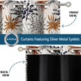 thumbnail image 3 of Vargottam Tropical Burst Design Blackout Curtains - Set of 2 Panels, 42 x 63 Inches Each - Light Blocking & Thermal Insulated Drapes with Grommet Top for Bedroom & Living Room - Gray, 3 of 9