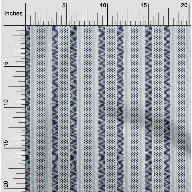 oneOone Tissu Polyester Lycra Chevron Imprimé Bloc Tissu d'Artisanat BTY 56 Pouces de Large