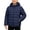 Navy, variant on BXJX Boys Hooded Puffer Jackets, Full Zip Long Sleeve Warm Fall Winter Outerwear with Pockets Gray Size 14/16 T