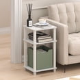 thumbnail image 2 of Furinno JUST 3-Tier Toolless Open Shelf End Table Square Tube White, 2 of 5
