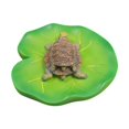 thumbnail image 2 of Escultura Encaramada en Una Hoja de Loto, 9,9 X 3,6 Cm, Estatua de Resina Sintética Multiusos para Jardín Y Rocalla, Ligera., 2 of 9