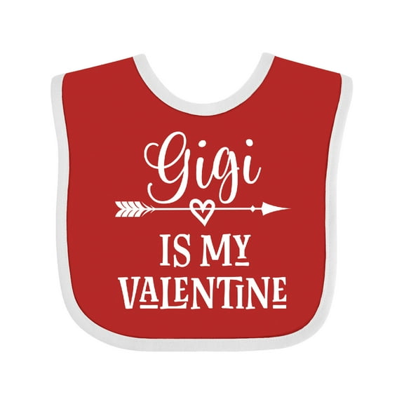Inktastic Gigi is My Valentine Boys or Girls Baby Bib