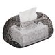 thumbnail image 1 of Elegante caja de pañuelos con patrón de glaciar: ¡espaciosa, a prueba de humedad y fácil de rellenar!, 1 of 11