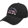 thumbnail image 1 of I Miss The America I Grew Up in Distressed Dad Hat Baseball Caps for Men 90s Washed Denim Adjustable Strapback Baseb, 1 of 7