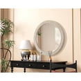 thumbnail image 6 of Elegant Decor Round Cornhusk Mirror 42x42 in Linen White, 6 of 7