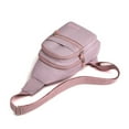 thumbnail image 3 of Jumpingount Bolso bandolera ligero y práctico para llevar fácilmente Bolso bandolera para mujer Bolso bandolera Asross Morado claro Type3 NO3, 3 of 6