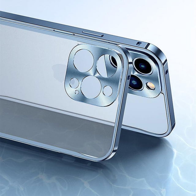 ZHAOCHENG El marco de metal simple del estilo esmeriló la caja ultrafina Iphone13 compatible del teléfono móvil de la placa posterior