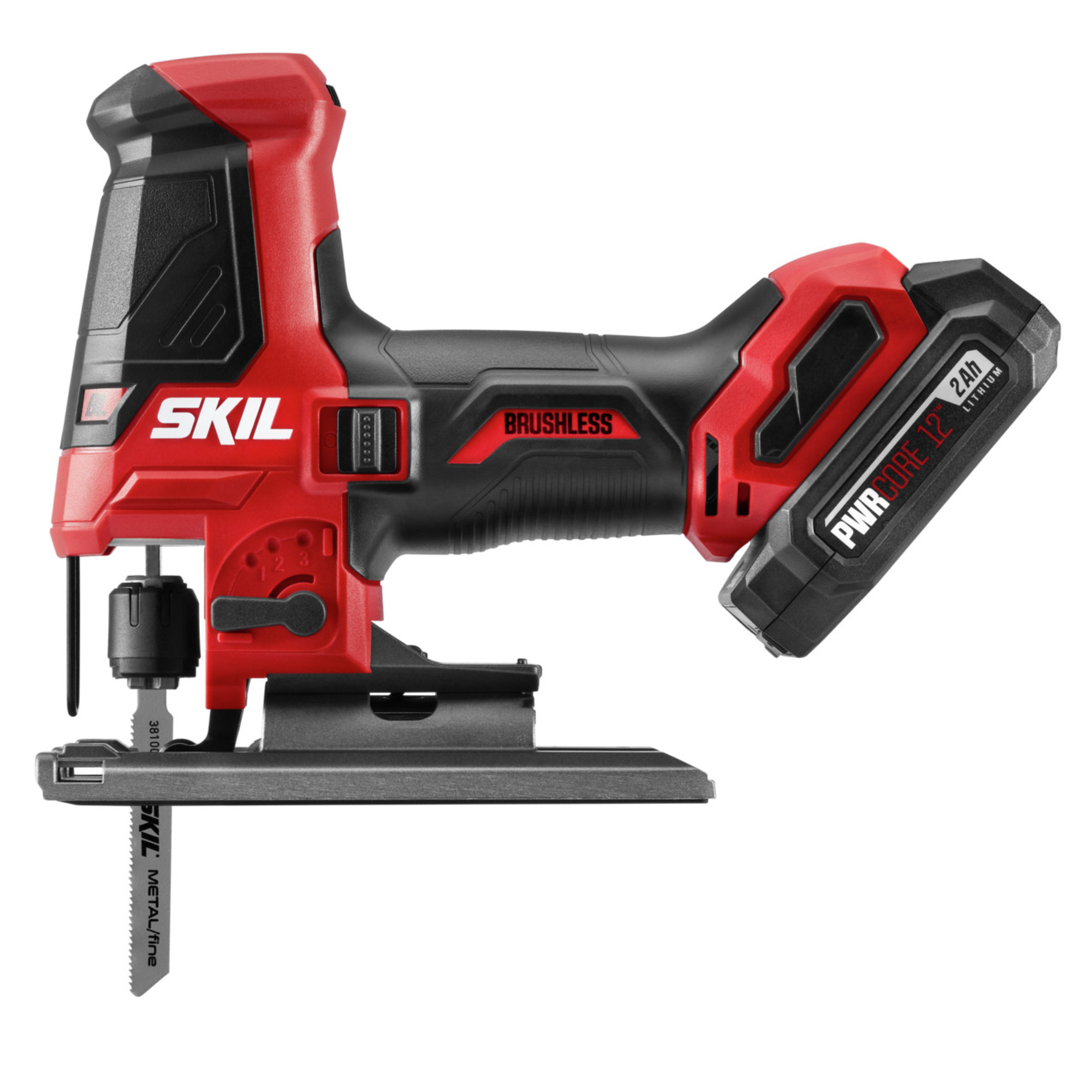 SKIL PWR Core 12™ Brushless 12V Cordless Jig Saw with PWR Jump™ Charger 