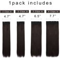 thumbnail image 3 of HAHDAXIA Hair Extensions Clip in Straight Curly Wavy 4 PCS Set Thick Hairpiece, 3 of 7