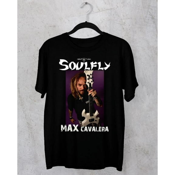 Max Cavalera Soulfly Vintage Black T-shirt Short Sleeve All Sizes S-5Xl