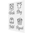 thumbnail image 2 of MasteelfCA 1 Set of Repeat/Fold/Dry/Wash Laundry Room Decal Signs Decorations Laundry Room Signs Decors, 2 of 9