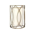 thumbnail image 1 of Troy Sausalito Two Light Wall Sconce Silver Gold Finish Hardback Linen Shade, 1 of 4