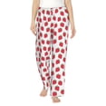 thumbnail image 2 of Lsque Cartoon Strawberry Print Women's Pajama Pants, Lounge Pant - Comfortable Home Wear,Elastic Waistband, Stylish Design-X-Large, 2 of 9