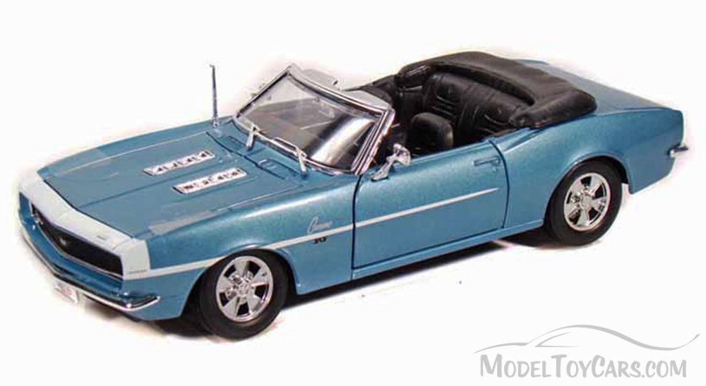 Maisto 1968 Chevrolet Chevy Camaro SS 396 Diecast Car Special Edition Blue 1:24 