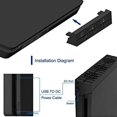 thumbnail image 2 of Temperature Control Cooling Fan for PS4 Slim Cooler Game Accessories for PlayStation 4 PS4 Slim Game Console, 2 of 6