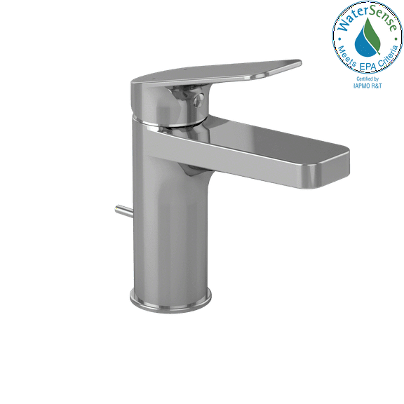 TOTO® Oberon® S Single Handle 1.2 GPM High-Efficiency Bathroom Sink Faucet, Polished Chrome - TL363SD12R#CP