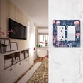 thumbnail image 5 of Yayeee Rocker Switch Wall Plate 1-Gang 4.6"x2.9" Home Decorative Outlet Cover, Light Blue Anchor, 5 of 6