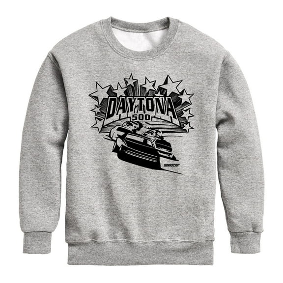 NASCAR - Daytona 500 Stars And Stripes - Kids Youth Crew Fleece Sweatshirt