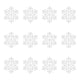 thumbnail image 2 of Christmas Decorations 10CM Snowflake Plastic Snowflake Christmas Tree Decoration Hollow Snowflake Pendant, 2 of 6