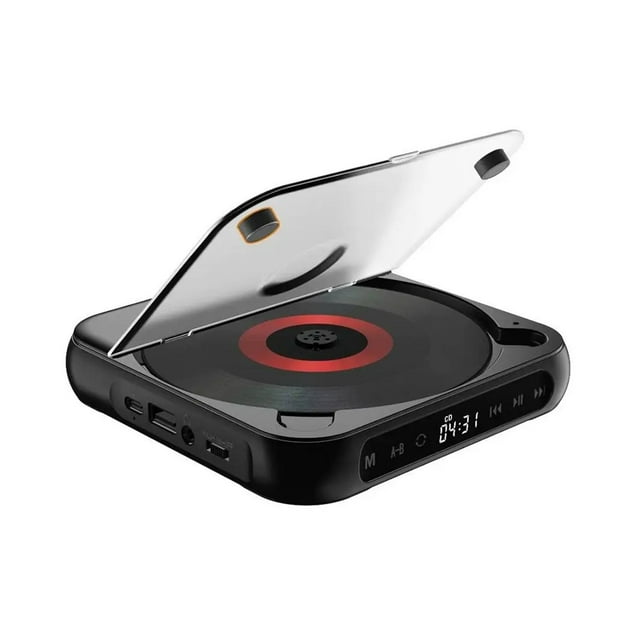Portable CD Player Desktop Retro CD Players for Home Office Rechargeble Vintage CD Player ,Bluetooth Transmitter 5.0