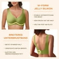 thumbnail image 6 of HOWPAY Full Coverage Bras for Women Wireless Push up No Underwire Supportive Stretch Sports Pullover Bralettes Comfortable Soft Underwear Light Green M, 6 of 9