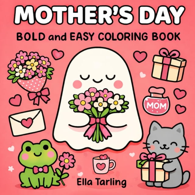 Libro para colorear del Día de la Madre, fácil