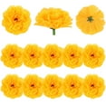thumbnail image 2 of Spencer 20Pcs Artificial Marigold Flower Heads Petals Yellow Silk Cloth Flowers Decorations for Baby Shower Wedding Party Day of the Dead DIY Wreath Garland, 2 of 9