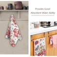 thumbnail image 3 of SKYSONIC 2 Pack Spring Pomegranate Birds Hand Towels, Watercolor Fruits Kitchen Towel Ultra Soft and Absorbent,Decorative Fingertip Face Towel for Bathroom Hotel, 28.3"x 14.4", 3 of 6