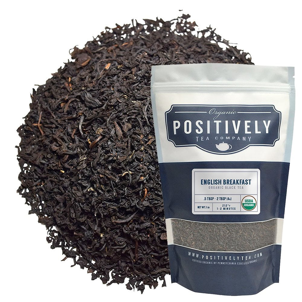 Positively Tea Company, Organic English Breakfast Black Tea, Loose Leaf