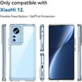 thumbnail image 6 of Case for Xiaomi Mi 12 Phone Case Slim Dropproof [Defend from Drop/Scratch/Slip/Fingerprint] Clear Acrylic Hard Back Soft TPU Bumper Hybrid Phone Cover for Xiaomi Mi 12-Crystal Clear, 6 of 16
