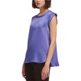 thumbnail image 1 of DKNY Blusa de manga larga para mujer, Púrpura, XS DKNY Pull-over, 1 of 1