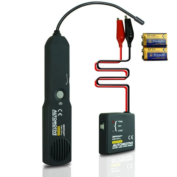 Detector de cortocircuitos y circuitos abiertos para automoción profesional, rastreador de cables, detector de circuitos CC 6-42 V, sonda de potencia