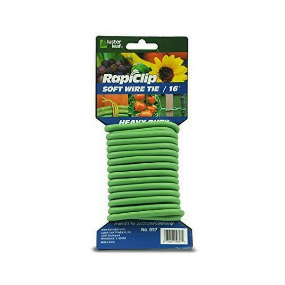 Rapiclip 16 Ft. Green Heavy-Duty Soft Wire Twist Ties 857