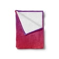 thumbnail image 2 of Airport Soft Flannel Fleece Throw Blanket, Take Off Plane over Abstract Colorful Sunset Sky with Building Silhouettes, Cozy Plush for Indoor and Outdoor Use, 50" x 70", Multicolor, by Ambesonne, 2 of 5