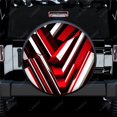 thumbnail image 1 of Abstract Stripe Racing Art Pattern Polyester Universal Spare Wheel Tire Cover Wheel Covers for Trailer RV SUV Truck Camper, 1 of 5