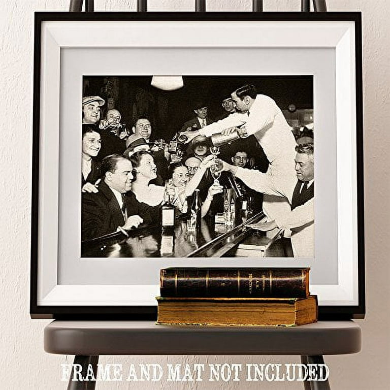 Lone Star Art End of Prohibition - Farewell 18th Amendment - 11x14 Unframed  Art Print - Great Home Bar Decor 
