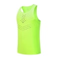 thumbnail image 5 of Sentmoon Tank Tops for Men Summer Sleeveless Crew Neck Men Shirts Casual Solid Color Slim Fit Oversized Breathable Mens Workout Shirts Beach for Layering Under Shirts Green M, 5 of 6