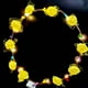 thumbnail image 1 of Corona emisora de luz con aro de espuma y flores LED de 10 luces, 1 of 1