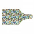 thumbnail image 1 of Feather Cutting Board, Pattern with Watercolor Drawing Style Feathers with Motifs Art, Decorative Tempered Glass Cutting and Serving Board, Wine Bottle Shape, Multicolor, by Ambesonne, 1 of 1