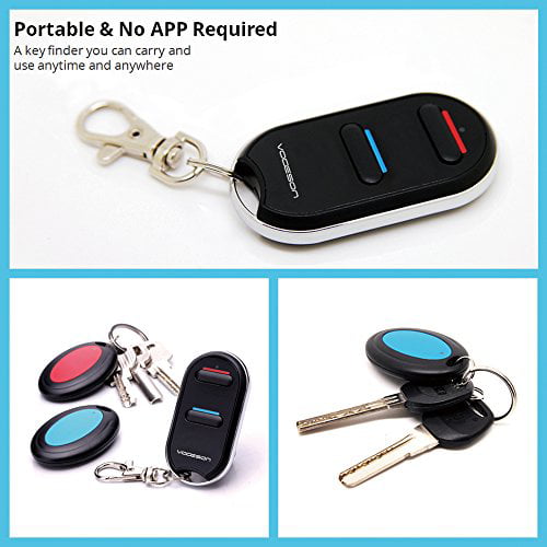 uitzondering Wreedheid spuiten VODESON Wireless Key Finder RF Item Locator Item Tracker with Remote for  Keys Keychain Wallet TV Remote Phone Luggage Pet Remote Beeper Tracking  Device- No APP Required,Battery Included (2 Receivers) - Walmart.com